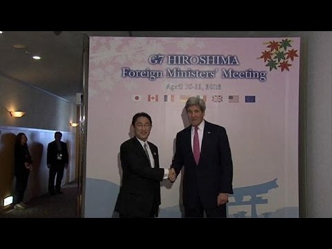g7 foreign ministers meet in hiroshima japan