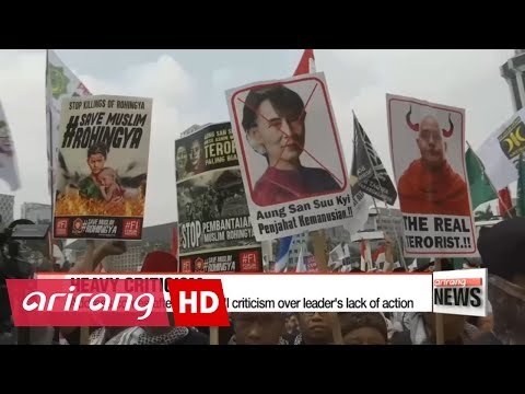 myanmars leader aung san suu kyi addresses nation