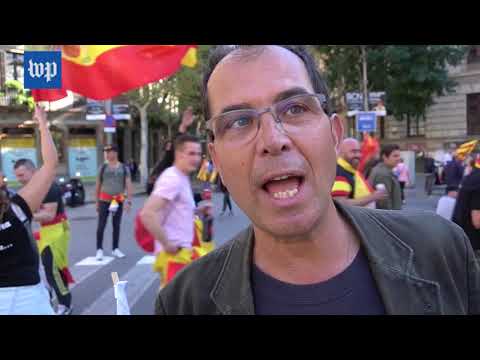 prospain demonstrators take to the streets
