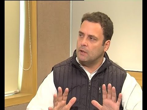rahul gandhi full interview it is a onesided contest