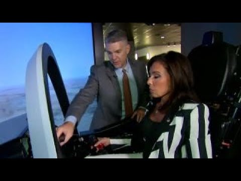 judge jeanine tries the f35 cockpit simulator