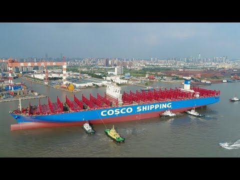 chinas first 20000 teu container ship is ready
