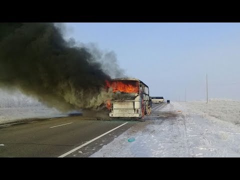 at least 52 killed in a bus fire in kazakhstan