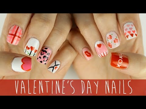 nail art for valentines day