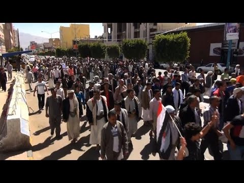 yemen demonstration in support of president hadi