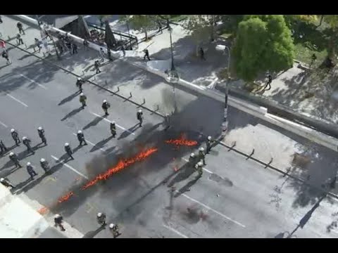 syriza aursterity policy faces fierce protests