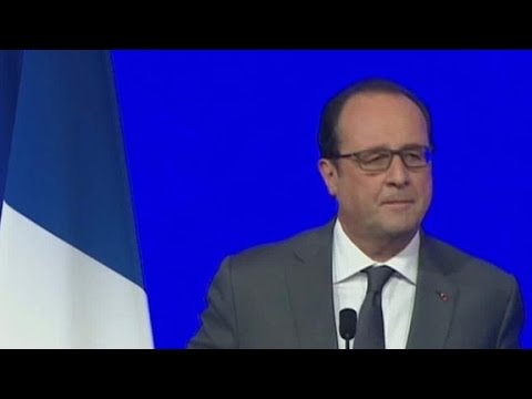 president francois hollande addresses mayors of france
