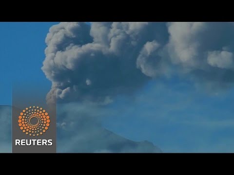 sends smoke and ash more than two kilometres skywards