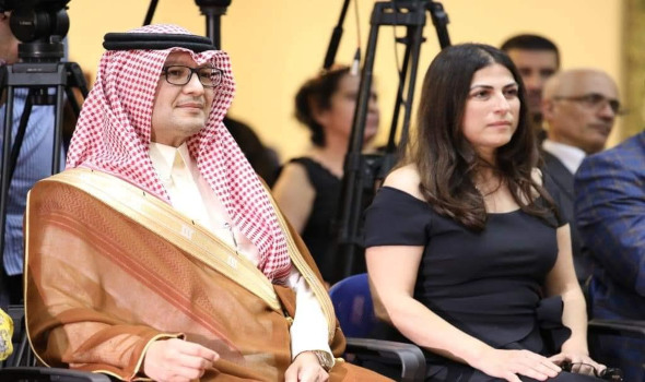 السفير السعودي يزور المعهد اللبناني للموسيقى ليُهنّئ هبة القواس بالمنصب الجديد