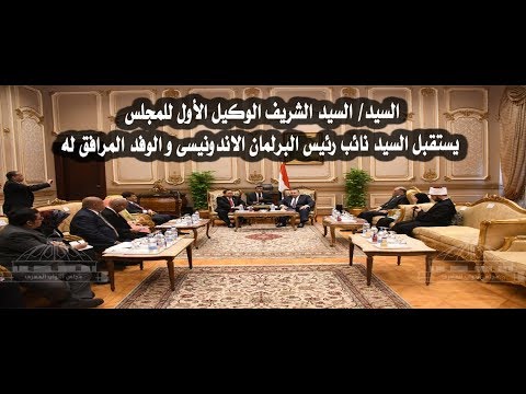 شاهد وكيل أول مجلس النواب المصري يستقبل نائب رئيس البرلمان الإندونيسي